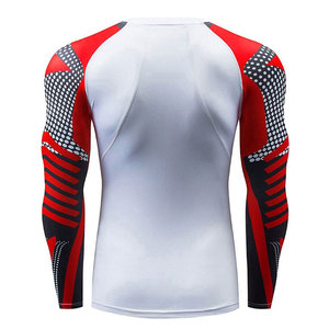 Camiseta Deportiva para Hombre a Bajo Precio, Tejido Elástico de Spandex/Poliéster, Tecnología de Secado Rápido, Manga Larga, Ajuste Flexible para Gimnasio - Product Image 2
