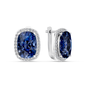 Boucles d'oreilles en argent 925 avec diamant de laboratoire pour femmes, certifiées IGI, RJC, ODM, OEM, fabricant éthique de bijoux fins, vente en gros EA502058 - Product Image 5