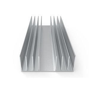 Fabricante de Disipadores de Calor de Aluminio Extruido OEM, Perfil de Aleta de Enfriamiento para Amplificador - Product Image 5