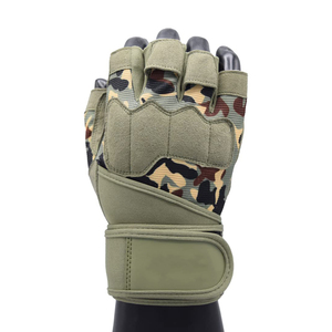 Gants de musculation en gros pour hommes, motif camouflage, avec sangle de poignet réglable, respirants, pour l'entraînement fitness - Product Image 2