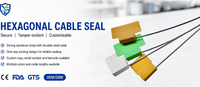Sello de Seguridad Metálico Ajustable para Cables de Acero, para Carga y Logística, Marca YSD
