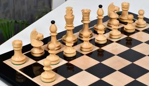 ตัวหมากรุกหรูหราแบบโรมาเนียและฮังการี ขนาด 3.8 นิ้ว ทำจากไม้เอโบนีและไม้บ็อกซ์วูด น้ำหนักสมดุล ราคาดีที่สุด - Product Image 3