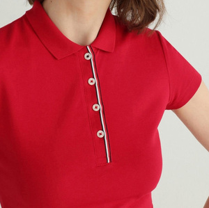 Camisetas tipo polo de tela ligera y flexible para mujer, fáciles de usar, ropa diaria, camisetas tipo polo para mujer - Product Image 5