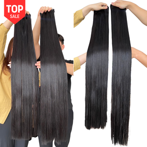 Extensions de cheveux à double trame, 100% cheveux vierges vietnamiens, couleur noire, cheveux vierges Remy, cuticules alignées, mèches de cheveux - Product Image 1