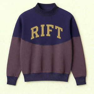 เสื้อสเวตเชิ้ตคอเต่าสไตล์เรโทรทรงโอเวอร์ไซส์ ผ้าฝ้ายฟลีซ อุ่นสบายสำหรับฤดูหนาว สตรีทแวร์ลำลอง วินเทจ เทรนด์แฟชั่นสุดฮิต - Product Image 1