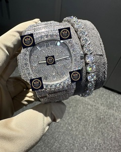 Nuevo Reloj Imperial Jewels de Lujo, Totalmente Adornado con Moissanita, Mecánico Automático de 42 mm, Esfera de Acero Inoxidable con Cristal, Resistente al Agua 10 Bar - Product Image 1