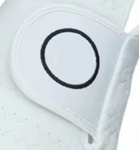 White Breathable Golf <b>Glove</b> Unisex Hook And Loop Closure - Product Image 4