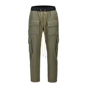 High-Quality <b>Men's</b> Windbreaker <b>Cargo</b> <b>Pants</b> Multi-Pocket Outdoor Hiking Trousers Casual Streetwear Utility Joggers Olive <b>Green</b> - Product Image 2