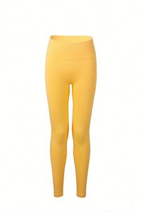 <b>Women's</b> Solid Color Sporty Tank <b>Top</b> Set <b>Yellow</b> Knitted Breathable Yoga Fitness Wear - Product Image 3
