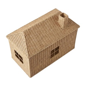 Caja de Almacenamiento de Juguetes de Mimbre con Forma de Casa de Alta Calidad, Muebles Infantiles para Cuarto de Niños, Venta Caliente, Precio Económico, Directo de Fábrica - Product Image 2