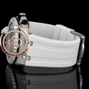 Montre de luxe pour homme en acier inoxydable avec bracelet, style bijoux, sertie de diamants Moissanite - Product Image 2