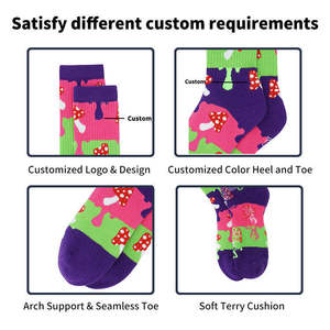 Anti-Slip Comfortable Unisex Grip Ankle Cotton Socks with Custom Logo for Fitness Yoga Pilates - Product Image 5