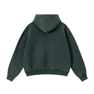 Sudadera con Capucha para Hombre, Personalizada con Logotipo, 100% Algodón, de Gran Peso, con Bordado de Lujo, Estampada, Estilo Urbano, Lavado Ácido, Talla Grande - Product Image 2