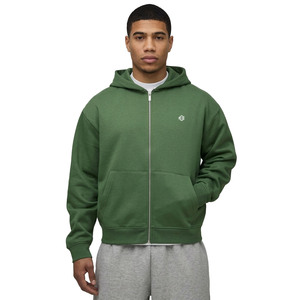 Heavyweight Cotton Fleece Zip Hoodie Men Oversized Blank Hoodies for Men Streetwear Customized OEM Factory Direct Supply - Product Image 2