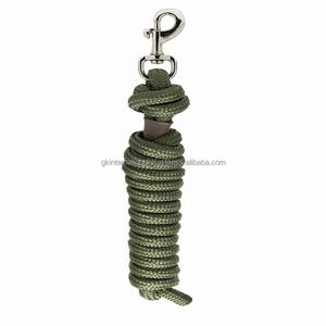 Hot Selling Luxury handmade Nylon <b>Horse</b> <b>Lead</b> <b>rope</b> with brass snap hook - Product Image 4