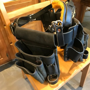 Custom 2026 Luxury Vintage Leather <b>Tool</b> <b>Belt</b> With Multiple Pockets And Adjustable Straps For Electricians - Product Image 6