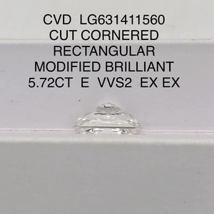 Diamants de laboratoire de luxe de 5,72 carats, taille radiant brillant, diamants en vrac pour la joaillerie - Product Image 2