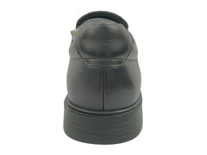 Mocasines Negros de Encaje Sintético para Hombre, Punta Redonda, Entresuela Acolchada de EVA, Suela de Goma, Ligeros, para Todas las Temporadas - Product Image 4