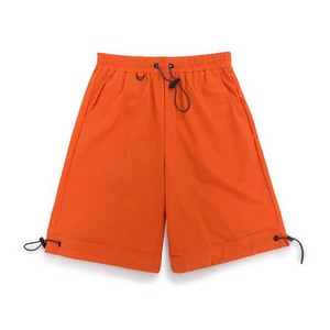 Shorts de plage gris uni pour homme, séchage rapide, taille à cordon, décontractés, en tissu polyester tissé - Product Image 4