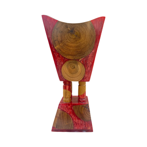 Arabic Style Oud Aromatic Incense <b>Burner</b> Glossy Mango Wood & Black Resin Combo with Removable Insert - Product Image 4