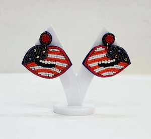 Pendientes de Aro con Cuentas Bordadas a Mano, Modernos y Elegantes, para Bodas, Fiestas y Eventos Festivos, Estilo Boho - Product Image 3