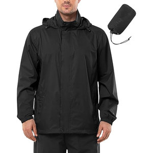 Mens Rain <b>Jacket</b> <b>Waterproof</b> <b>Lightweight</b> <b>Packable</b> Rain Shell Hooded Windbreaker Breathable Outdoor Raincoat for Golf Hiking - Product Image 1