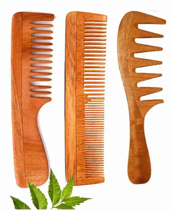 Peine de Madera Natural para Peinar el Cabello, Peine Alisador Suave para Uso Doméstico, Salud Capilar, Artesanía Natural - Product Image 6