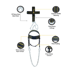Nouvel Arrivage Harnais de Musculation Portable en Néoprène pour la Tête et le Cou avec Chaîne en Acier Respirant et Durable pour Exercices de Musculation - Product Image 3