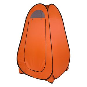Tenda Doccia/Bagno Portatile Pop-Up Arancione per 1-2 Persone, Riparo da Campeggio con Spogliatoio e Area Cambio Vestiti - Product Image 1