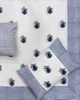 Parure de lit en coton brossé imprimé à la main avec motif floral, textile de maison, draps imprimés, achat direct du fournisseur