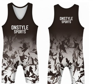 Trajes de Lucha Libre para Jóvenes para Competencia |   Trajes de Lucha Flexibles de Spandex |   Ropa de Entrenamiento Sublimada con Diseño Personalizado - Product Image 6