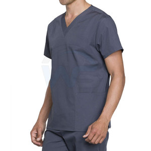 Ensemble d'uniformes médicaux unisexes confortables WASI SPORTS, tissu 100 % coton doux et léger, coutures durables, entretien facile, style moderne pour hôpital - Product Image 2