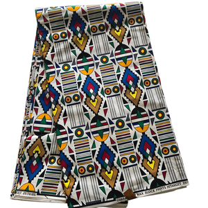 Tela Vibrante con Estampado Ankara para Vestidos, Acolchados, Manualidades de Costura, Decoración del Hogar, por Hitjem Export Island Supplier - Product Image 3