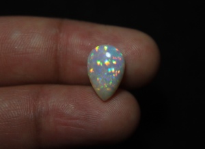 Ópalo Welo Etíope Genuino 13.5*9*5mm, Ópalo de Fuego con Corte de Pera, Cabujón Multicolor con Destellos, Gema de Piedra de Nacimiento de Octubre para Joyería - Product Image 2