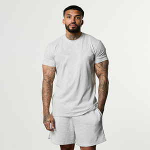 Camiseta de Algodón para Hombre, Corte Regular, Cuello Redondo, Manga Corta, Color Sólido, Estilo Casual - Product Image 1