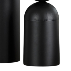 Nouveauté, porte-bougie décoratif en aluminium moulé, finition noire mate, support de bougie en métal pour la décoration de la maison, fait main, personnalisé - Product Image 2