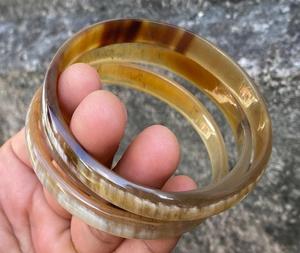 Nuevo Diseño Ecológico, Brazalete Redondo de Cuerno de Búfalo/Vaca, Joyería Moderna Hecha a Mano - Product Image 6