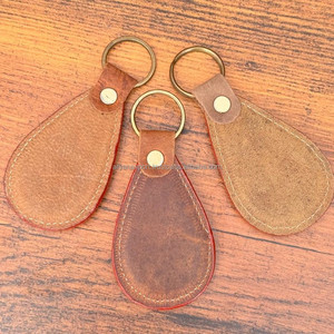 Llaveros de cuero de vaca genuina de alta calidad personalizados de Venta caliente regalos promocionales de cuero occidental llaveros de lujo de sublimación - Product Image 3