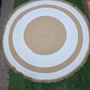 Tapis ronds en jute de style campagnard, tissés à la main en corde de coton, de haute qualité, en matériaux excellents, pour hôtel, salon, en provenance du Bangladesh. - Product Image 4