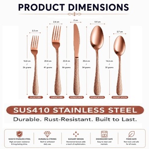 High End Quality Custom Stainless Steel <b>Knife</b> <b>Fork</b> Spoon Flatware Wholesale Hotel Cutlery Home & Hotel Use - Product Image 3
