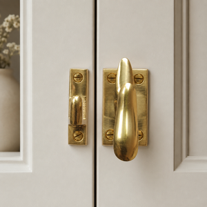 SHUBHAM Solid Brass Cabinet <b>Latch</b> Polished Golden Furniture Fastener for Cupboard Drawer Door <b>Window</b> Hardware - Product Image 1