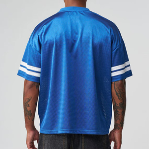Top Corto Personalizado de Malla 100% Poliéster Transpirable, Camiseta Deportiva con Estampado Digital y Bordado, Manga Corta con Tirantes, Cuello Redondo, 220g - Product Image 4