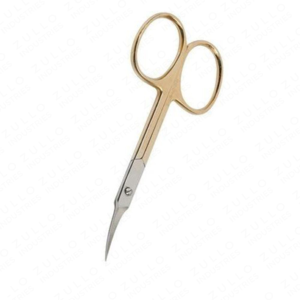 Ciseaux à cuticules professionnels de haute qualité, en acier inoxydable, avec manche doré, pour manucure et soins des ongles, vente en gros - Product Image 6