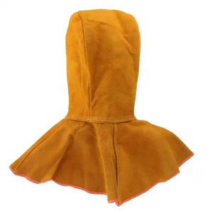 Capucha de Soldadura de Cuero de Vaca Retardante de Llama para Protección Industrial de Alto Riesgo y Protección para la Cabeza - Product Image 1