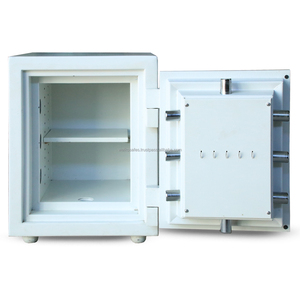 WELKO US520 Premium White Steel 2mm Fireproof <b>Safe</b> with <b>Key</b> <b>Lock</b> Anti-theft 1000-1200C for Home and Hotel Use - Product Image 2