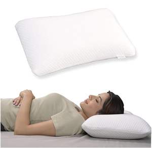 Meilleur oreiller en mousse à mémoire de forme à deux côtés incurvé Nouvelle tendance Oreiller cervical ergonomique Tissé Cou Rectangle Réglable Relaxant - Product Image 1