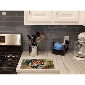 Tagliere Grande in Vetro Temperato con Nuovo Design Tigre, Decorativo per Cucina e Servizio, con Decorazioni Pittoriche - Product Image 2