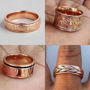 Trending High Quality <b>Spinner</b> <b>Ring</b> Handmade Fashion Pure Copper Meditation <b>Spinner</b> <b>Rings</b> Wedding Gift - Product Image 2