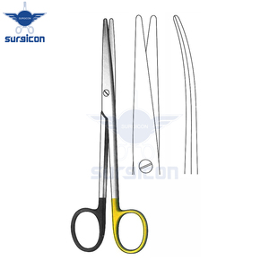 กรรไกร Mayo-Lexer ขนาด 16 ซม. / 6-1/4 นิ้ว ปลายทู่/ปลายโค้ง ใบมีดเดี่ยวแบบหยัก กรรไกรผ่าตัด Super Cut TC สำหรับงานที่ต้องการความแม่นยำ - Product Image 2