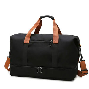 Sac de sport personnalisé avec logo, sac de voyage pour femme, grand sac de voyage avec compartiment pour chaussures et poche imperméable - Product Image 3